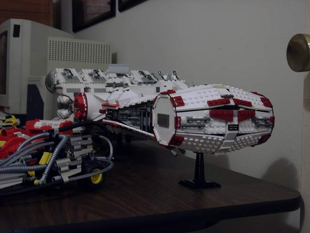 The Rebel Blockade Runner from the front